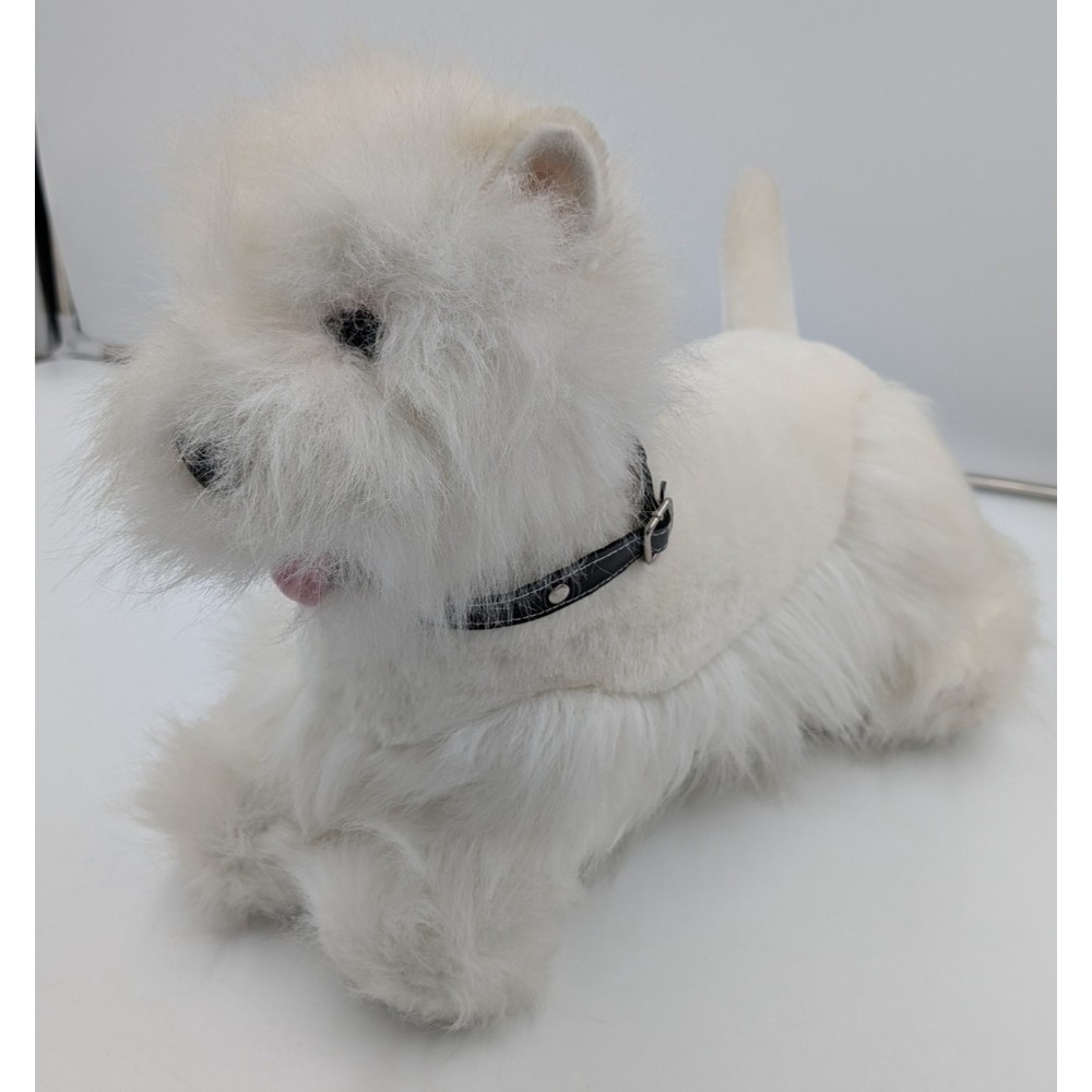 West Highland White Terrier Dog Plush Realistic Stuffed Animal SKM Life‎ Size